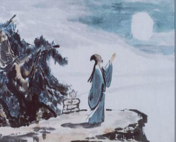 《自遣》李白所作，表达了独处时分的难过与孤寂