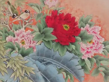 王建所作的《题所赁宅牡丹花》，描写了牡丹的富丽可爱