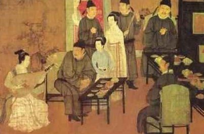 顾闳中是在什么条件上创作的《韩熙载夜宴图》？