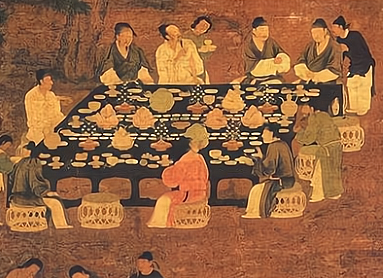 从北宋梅尧臣所作的诗文中研究宋代饮食，可以归纳出哪些特点？