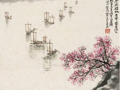 高启《初夏江村》，描绘了一幅充满生活气息的江南水乡初夏风光图