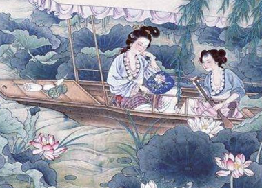 刘方平所作的《采莲曲》描写采莲的景象，具有生活气息