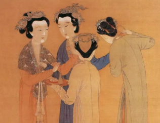唐寅所作的《美人对月》，抒发出悲惋凄凉之意