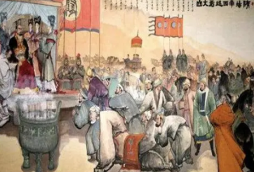 刘沧所作的《经炀帝行宫》，诗人借咏隋炀帝行宫，讽谕时政。