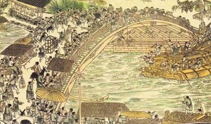 对于《清明上河图》的别浦津渡，现存宋代诗词有涉及吗？