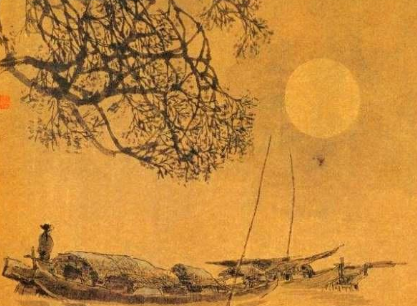 孟浩然所作的《宿建德江》，寄“愁”心予旷野之树，寄诗情予江底之月
