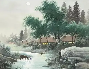钱起所作的《酬王维春夜竹亭赠别》，表现了对王维亦官亦隐生活的羡慕