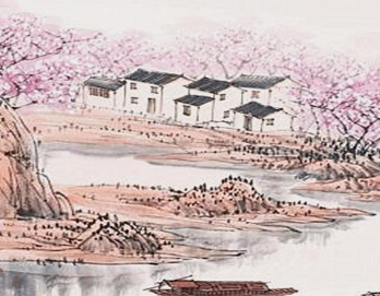 《桃花溪》张旭所作，以溪流作为触媒引起诗人的情绪
