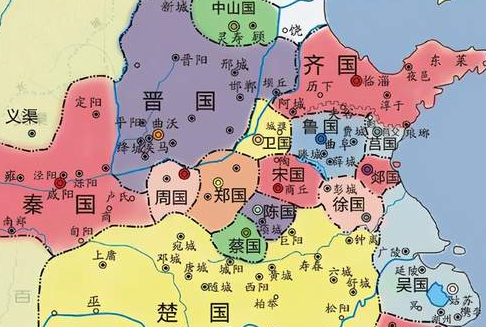 春秋时期的8个小国，是现在的哪里呢？