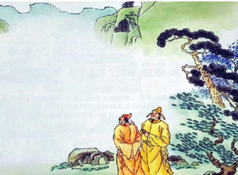 《山行留客》张旭所作，写出诗人面对同行者的迟疑和退缩