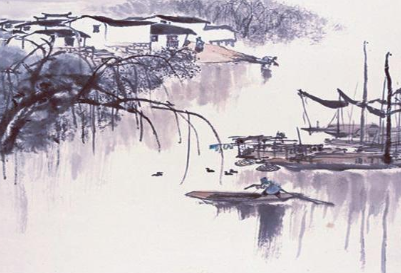 《游湖》唐代储光羲所作，蕴含一种清丽之感