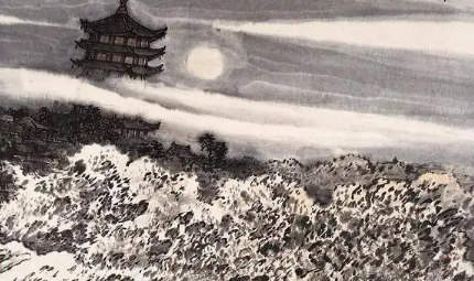 宋孝宗与太上皇(高宗)往浙江亭观潮，吴琚遂作《酹江月·观潮应制》