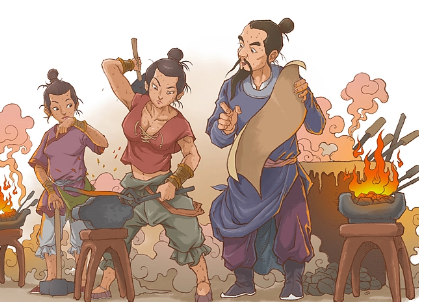 镜花缘第二十一回：逢恶兽唐生被难，施神枪魏女解围