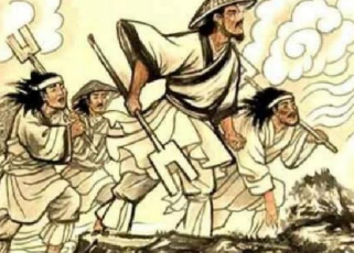 “大禹治水”故事中，洪水发生的原因是什么？相关人物有哪些？