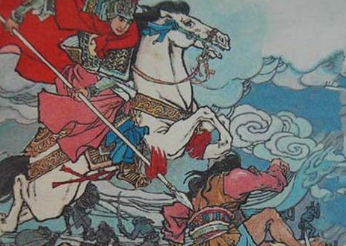 薛丁山征西第81回：武三思大败回京，薛蚪走马取红泥