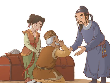 镜花缘第三十三回：粉面郎缠足受困，长须女玩股垂情