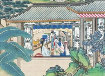 红楼梦第三十五回：白玉钏亲尝莲叶羹，黄金莺巧结梅花络
