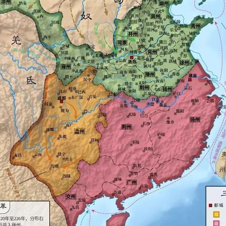 三国时期三个国家面积都差不多 三分实力差距为何那么大