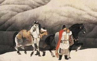 岑参《武威送刘判官赴碛西官军》描述的是什么场景？