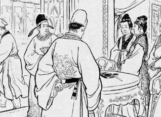 初刻拍案惊奇第六卷：酒下酒赵尼媪迷花，机中机贾秀才报怨