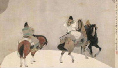岑参诗词名句赏析：岸旁青草长不歇，空中白雪遥旋灭
