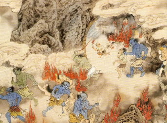 说唐三传第十四回：薛仁贵魂游地府，孽镜台照出真形