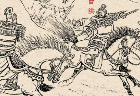 马超在追杀曹操的时候 护主的曹洪比张郃还厉害吗