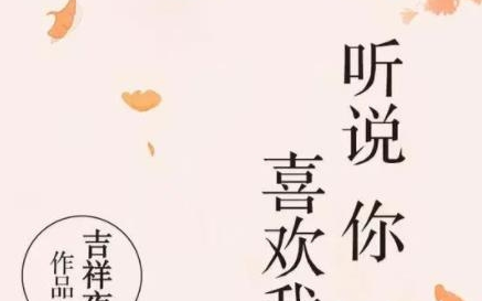《听说你喜欢我》是根据小说改编的吗 原著小说叫什么