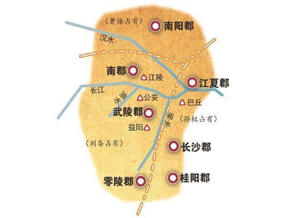 荊州的地理位置十分重要東吳為何同意借給劉備