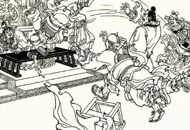 说唐前传第三十四回：回众王盟会四明山，三杰围攻无敌将