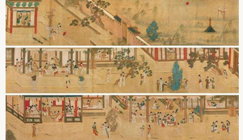 仇英的《汉宫春晓图》描绘的是什么场景？