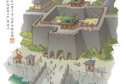 镜花缘第五十六回：诣芳邻姑嫂巧遇，游瀚海主仆重逢