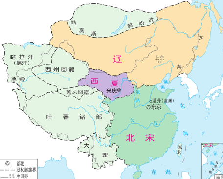 北宋面积和秦朝面积差不多 北宋为何不算大一统王朝