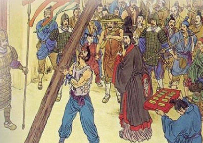 为了顺利在百姓中进行变法，商鞅采取了&ldquo;城门立木&rdquo;