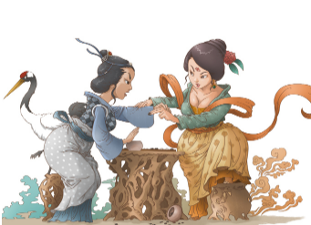 镜花缘第二回：发正言花仙顺时令，定罚约月姊助风狂