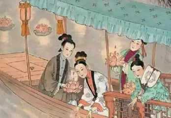 镜花缘第四回：吟雪诗暖阁赌酒，挥醉笔上苑催花