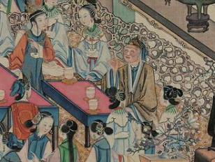 红楼梦中元宵节宴时，贾母是如何针对薛姨妈的？