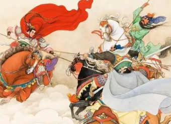 三国演义第二十二回：袁曹各起马步三军，关张共擒王刘二将