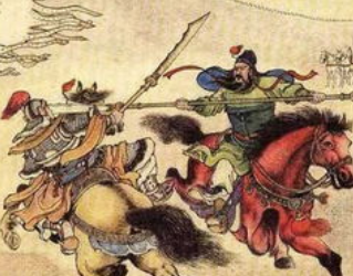 三国演义第五十九回：许诸裸衣斗马超，曹操抹书问韩遂