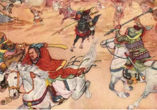 三国演义第六十八回：甘宁百骑劫魏营，左慈掷杯戏曹操