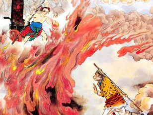 西游记第四十一回：心猿遭火败，木母被魔擒