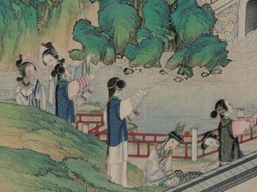 红楼梦贾府在清明节时失去了哪两个女孩子?她们去了哪里？