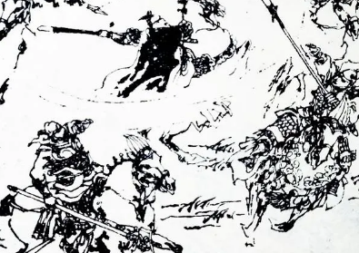 说唐三传第八十六回：驴头揭榜认太子，梨花仙法斩驴头
