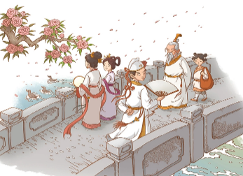 镜花缘第十五回：喜相逢师生谈故旧，巧遇合宾主结新亲