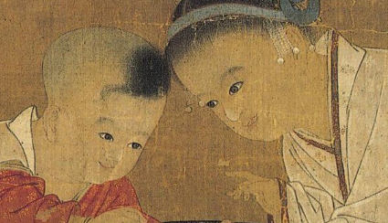 北宋画院待诏苏汉臣简介：尤擅描绘婴儿嬉戏之景和货郎担