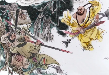 水浒传第十六回：花和尚单打二龙山，青面兽双夺宝珠寺