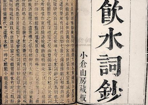 纳兰性德创作的《饮水词》名字是怎么来的？