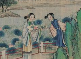红楼梦中宝玉告白林黛玉时，宝钗在哪？