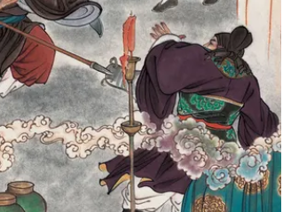荡寇志第八十七回：陈道子夜入景阳营，玉山郎赘姻猿臂寨